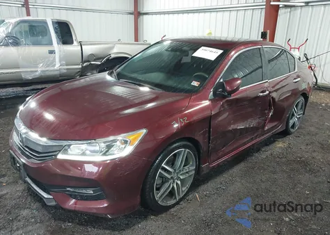 2016 Honda Accord Sport from USA, damaged, VIN 1HGCR2F6XGA201386